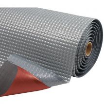 Notrax - Alfombra antifatiga con burbujas gris 910x3000x19 mm