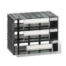 Mobil Plastic - Bloque de cajones serie t *td* negro/cajón tra ir transparen