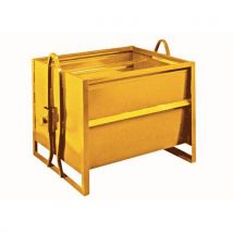 Sameto technifil - Caja apilable de 200 litros amarilla sin ruedas