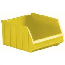 Caja con pico apilable col:amarillo cap.:6 l - Manutan