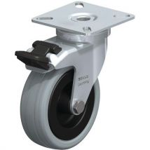 Blickle - Rueda girat+fren ø75mm crg60kg cubierta goma c corps polyami