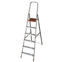 Facal - Escalera de aluminio económica de 6 peldaños