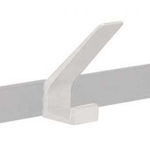 Colgador doble simple blanco aluminio - Manutan
