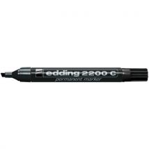 Edding - Rotulador permanente e2200c negro punta biselada