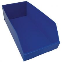 Caja con pico polipropileno azul 480x240x15 m - Manutan