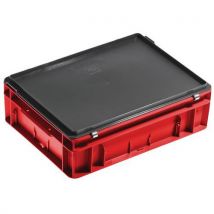 UTZ - Caja rako color rojo vivo 400x300x135 mm - 10 litros