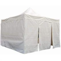 Leisure n pleasure - Carpa de aluminio con techo y paredes de 4 x 4 metros