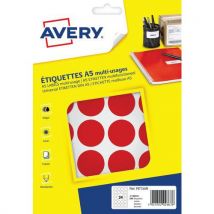 Avery - 240 círculos rojos de ø 30 mm