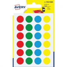 Avery - 144 círculos surtidos de ø 15 mm