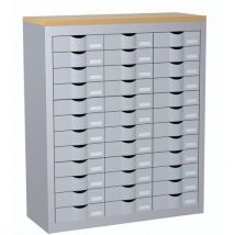 Paperflow - Mueble con 36 cajones aluminio