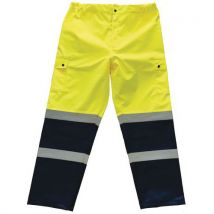 Manutan - Pantalón talla xxl alto amarillo/marino visibilidad