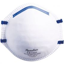 Manutan Expert - Semimáscara respiratoria con carcasa firme ffp2 en blanco