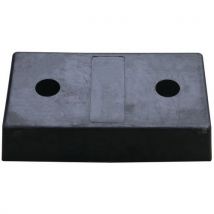 Tope de Muelle Goma Negro - 450 mm Longitud - 80% Reciclado Ecológico - Manutan Expert
