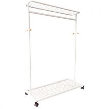 Manutan - Perchero móvil smart de 110 x 162 x 51 cm gris