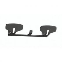 Manade - Perchero mural 2 colgadores 273x60x54 mm negro