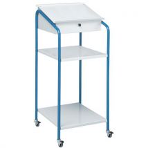 Fimm - Pupitre de taller móvil con 2 estantes