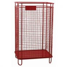 Soporte para bolsa de basura 0 col:rojo tipo:60040 - Manutan