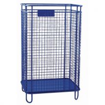Soporte para bolsa de basura 0 col:azul tipo:60040 - Manutan