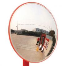 Manutan Expert - Espejo de seguridad 130° espalda naranja 600mm