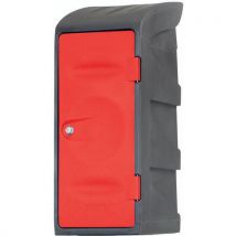 EMP - Semivestuario plástico patas/cofia gris/rojo