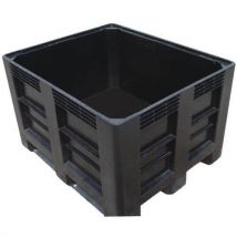 Schoeller Allibert - Caja palé 3 suelas 1200x1000x760 negro