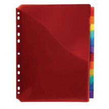 Exacompta - Intercalares bolsillo pp 12p 25x30 cm surtido