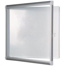 Vanerum - Vitrina de interior de diseño - puerta batiente - 8 hojas a4 - fondo de metal