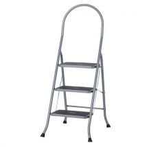 Altrex - Escalera cromada de 3 peldaños