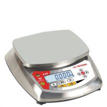 B3C - Balanza compacta acero inox.15 kg+certificado cofrac