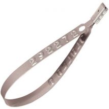Bunzl - Precinto fleje mat:acero col:gris