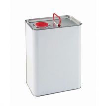 Bidón rectangular de hierro con exterior en blanco 5000 ml - Manutan