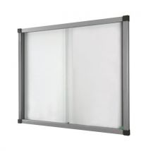 Vanerum - Vitrina de interior fondo metal puerta corredera 10 hojas