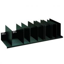 Paperflow - Clasificador 10 separadores desmontables l= 80 cm negro