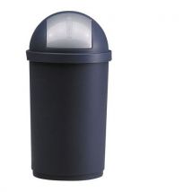 Vepabins - Cubo de basura con cúpula de plástico azul m