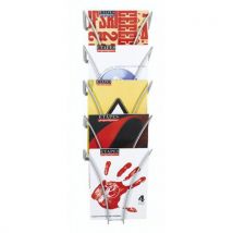 Paperflow - Expositor de pared filario 5 c 4a h77 aluminio