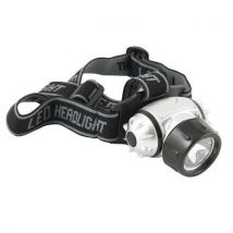 Linterna frontal led 1 w sin batería negra/plateada - Manutan