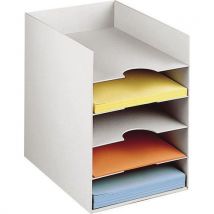 Paperflow - Clasificador horizontal con casillas 5 c. A4 l 258 gris