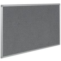 Bi-Office - Panel de tela color gris 45x60 cm