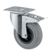 Tente - Rueda pivotante con base y fre dia:100 mm fza:75