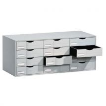 Paperflow - Clasificador con 12 cajones gris/gris para armario