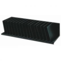 Paperflow - A014042-clasificador 16 casillas inclinadas l=92 cm negro