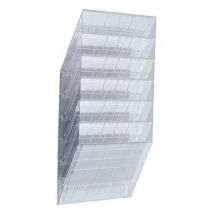 Durable - Expositor mural para folletos altura: 62 cm ancho: 348 cm