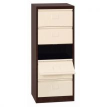 Manutan - Columna trampas 5 casillas marrón/beige al lxp:1035x41