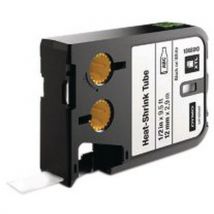 Dymo - Cinta anillo termoretractible 12 mm negro/blanco