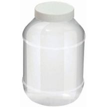 Bote Redondo PET 3L con Abertura Grande - Transparente Reciclable Apto Alimentario