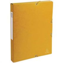 Exacompta - Caja clasificadora amarilla respaldo 25