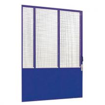 Puerta corredera chapa h=2500mm an=200 000mm bleue - Manutan