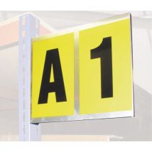 Manutan - Panel de identificación adhesivo 2 caracteres 310x260 mm - manutan