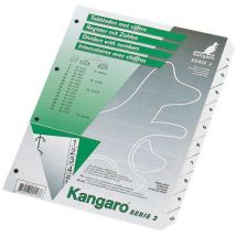 Kangaro - Separador con índice numérico n° div:10 prafmto:a4