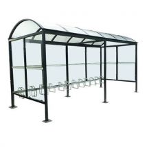 Abri Plus - Abri cycles classic col:gris col:antracita